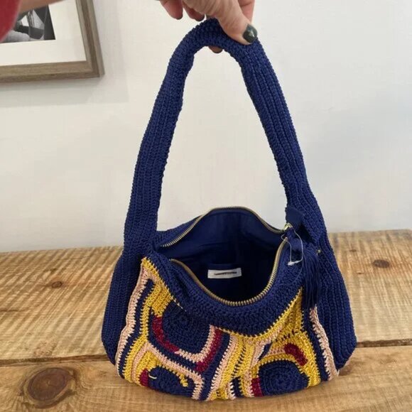 By Anthropologie Crochet Shoulder Bag NWOT - Picture 7 of 10